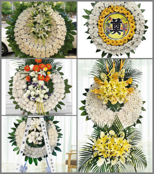 江苏泰州姜堰区俞垛镇房庄村花圈速递